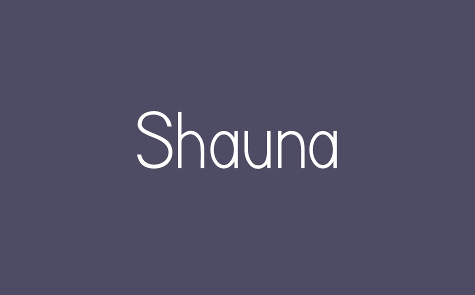 Shauna font big