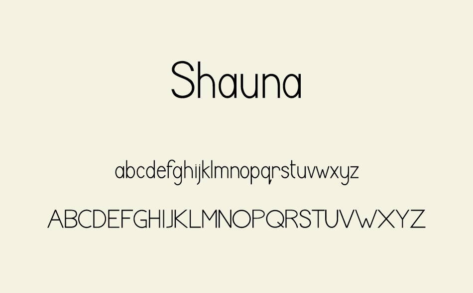 Shauna font