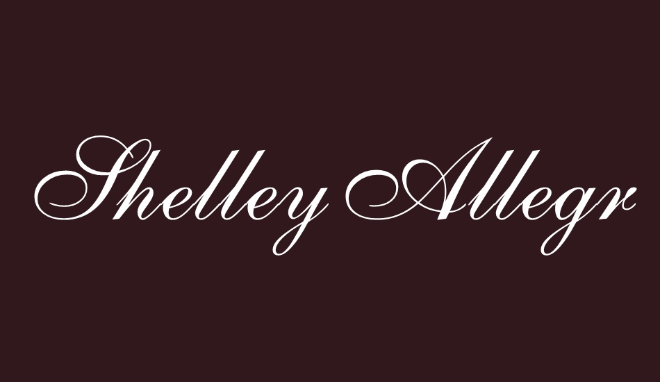 shelleyallegro-bt font big