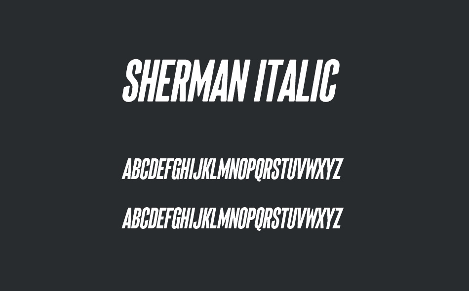 Sherman font
