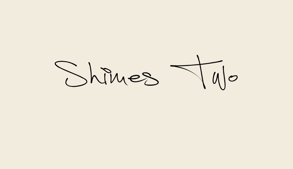 shimes-two-personal-use font big