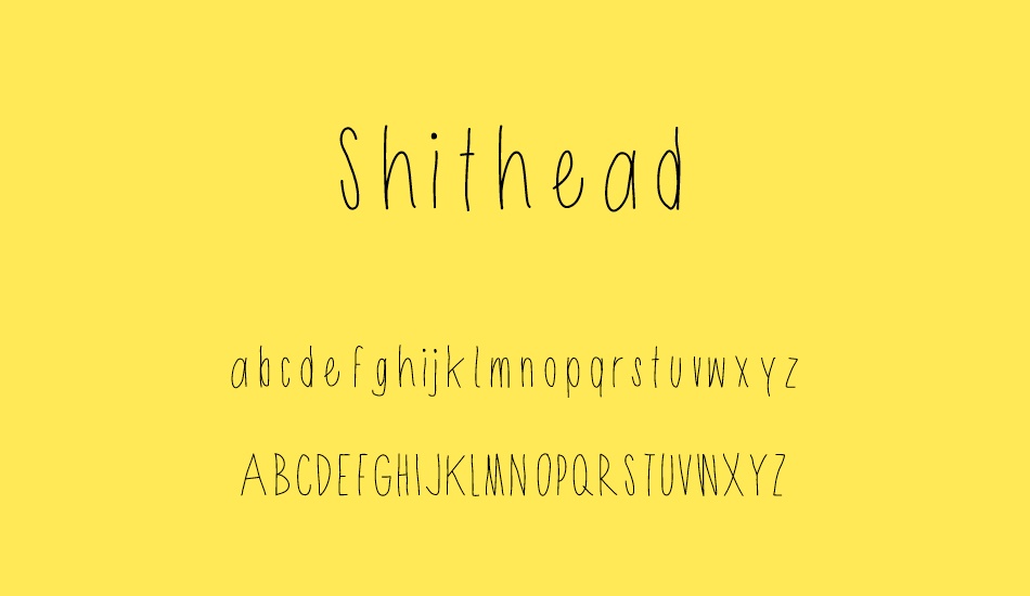shithead font