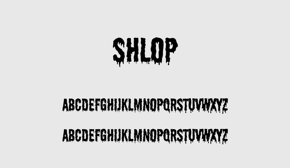 shlop font