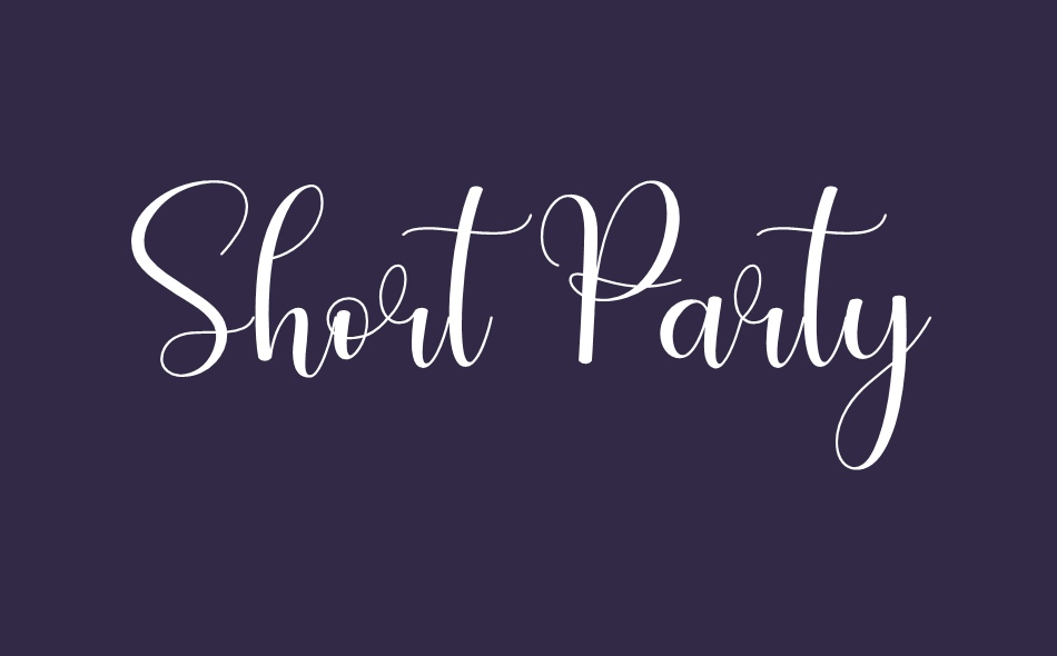 Short Party font big