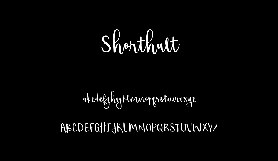 shorthalt font