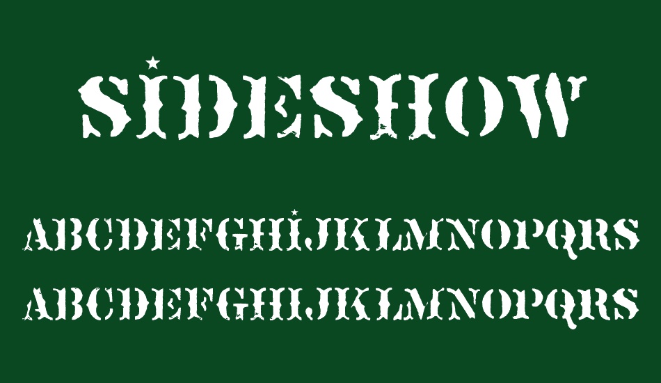 sideshow font