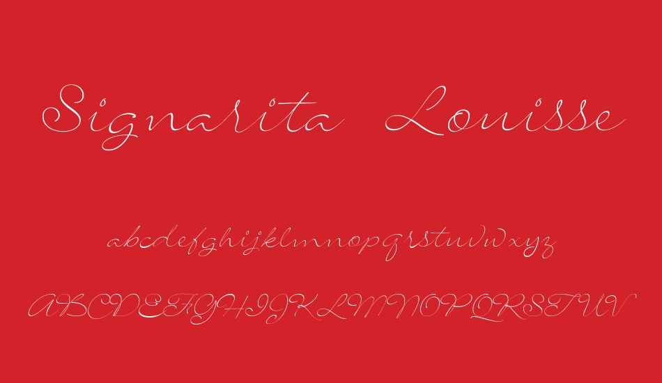 signarita-louisse font