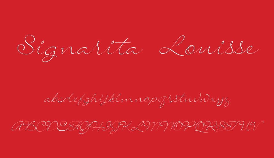 signarita-louisse font