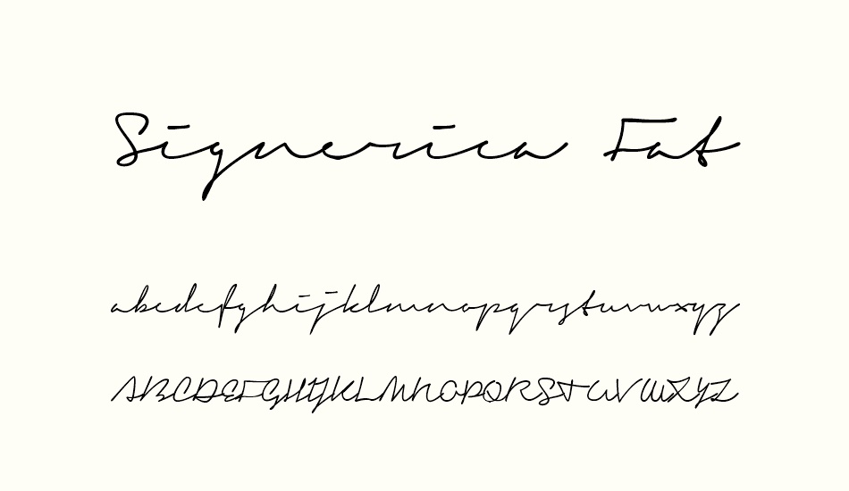 signerica-fat font