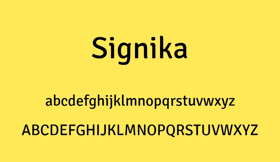 signika font
