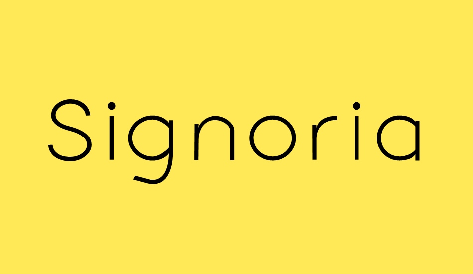 signoria font big