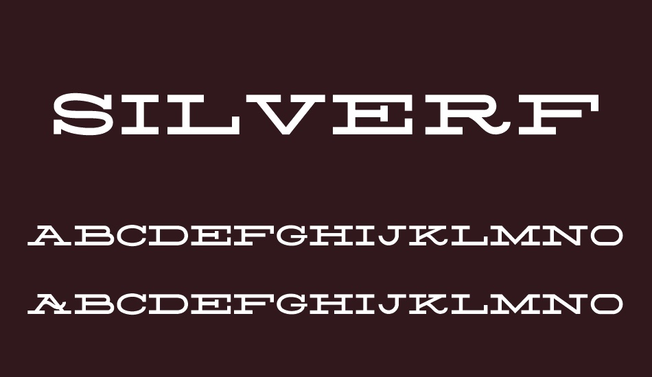 silverfake font