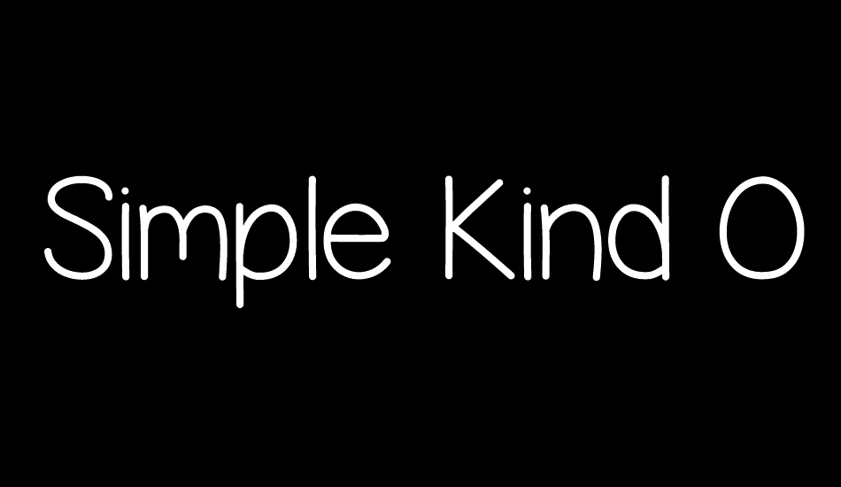 simple-kind-of-girl font big