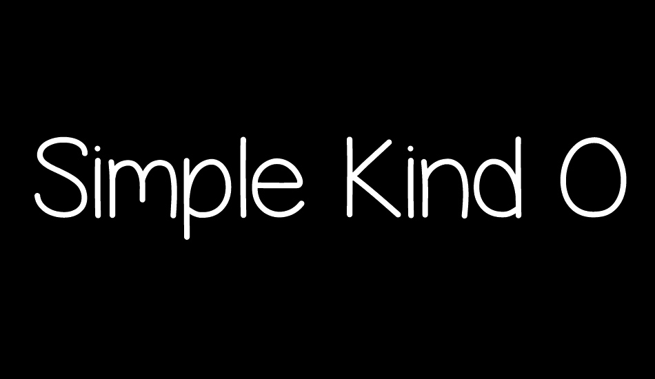 simple-kind-of-girl font big