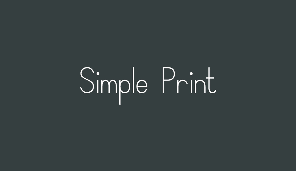 simple-print font big