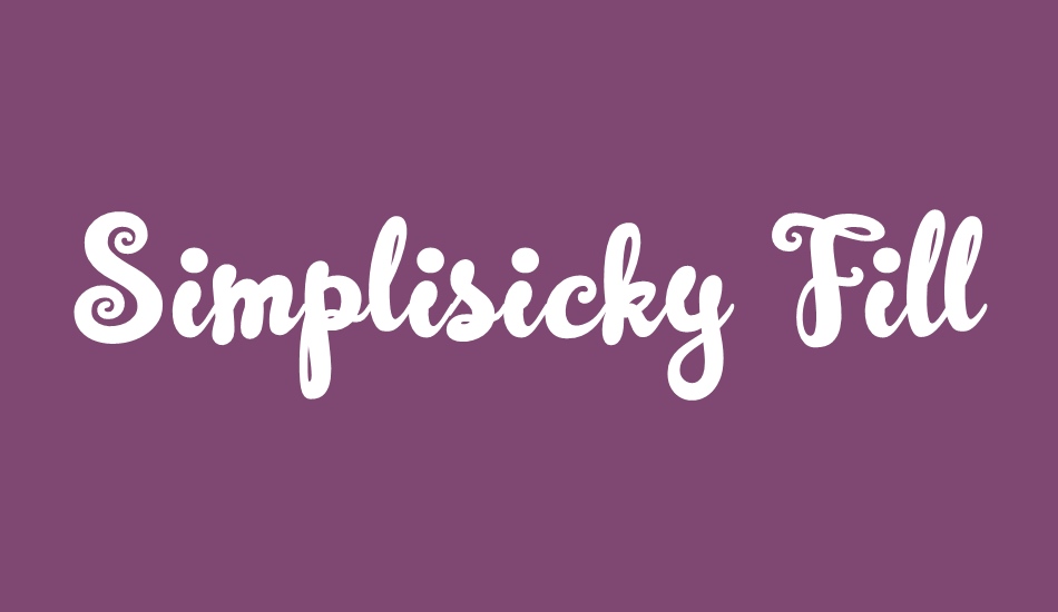 simplisicky-fill font big