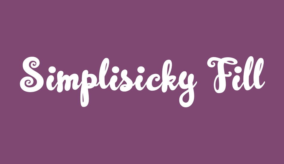 simplisicky-fill font big
