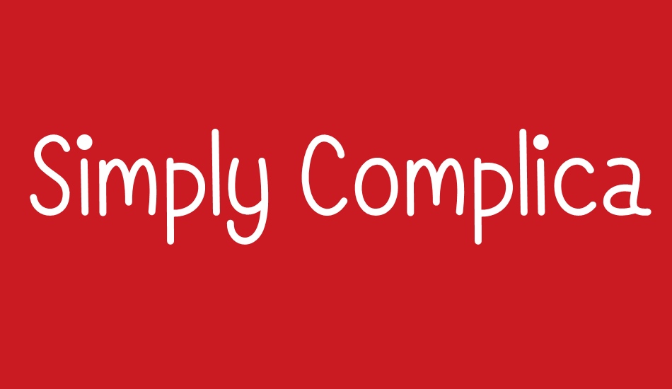 simply-complicated font big