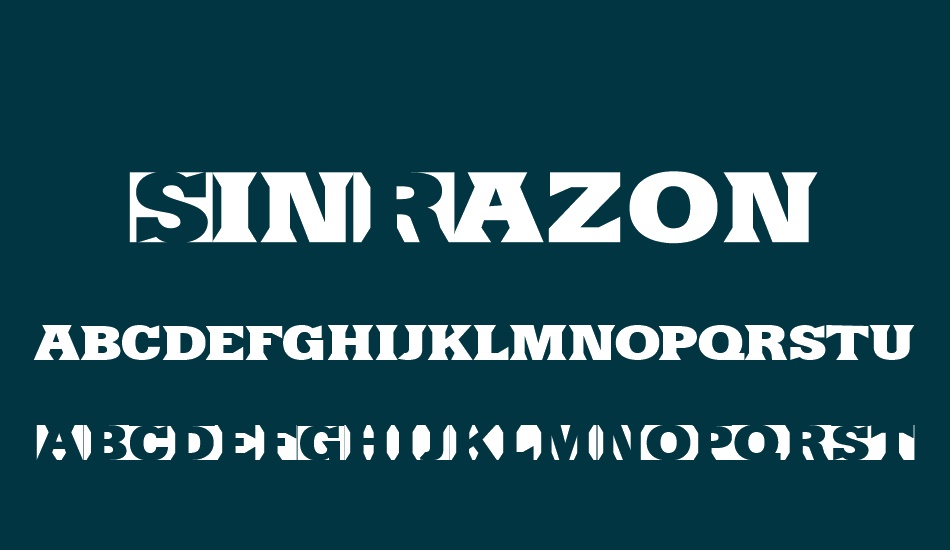 sinrazon font