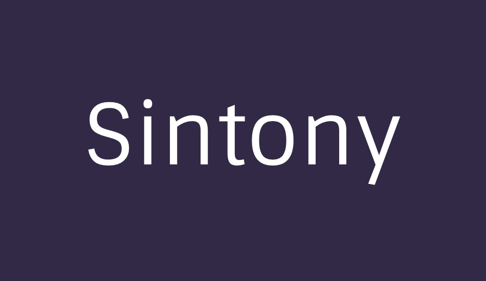 sintony font big