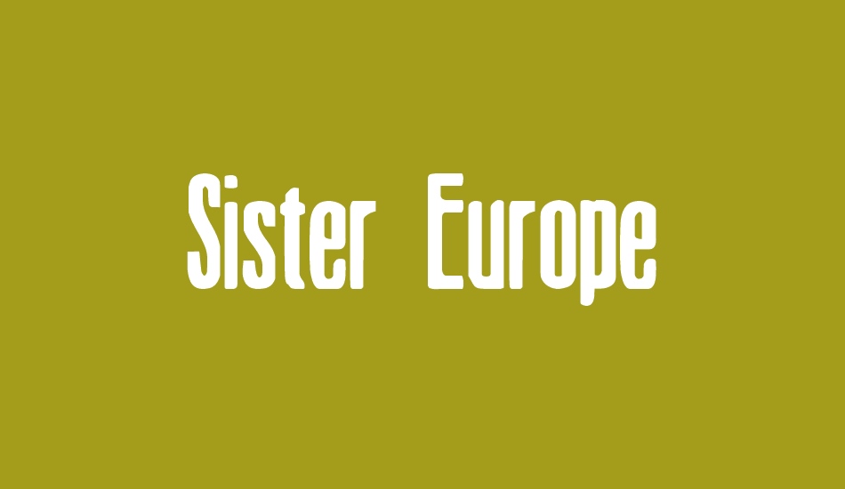 sister-europe font big