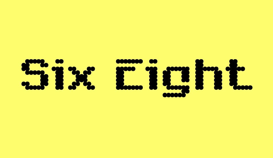 six-eight-zero-nine-chargen font big