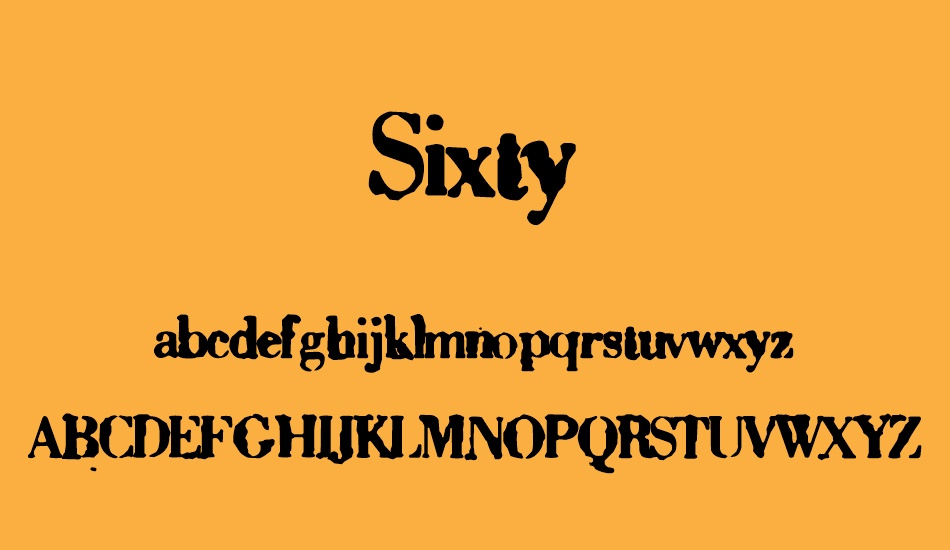 sixty font