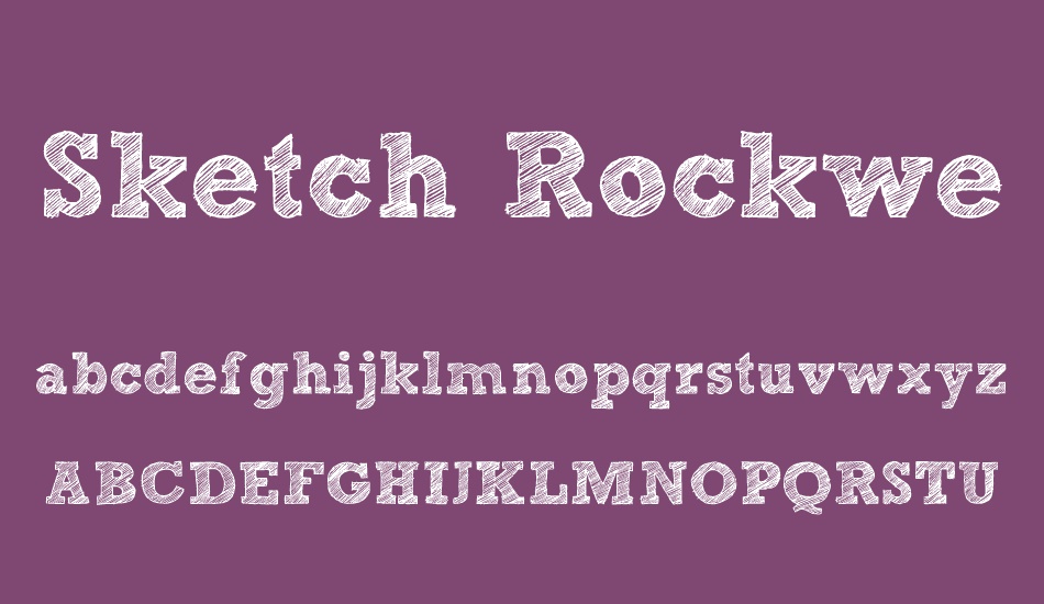 sketch-rockwell font
