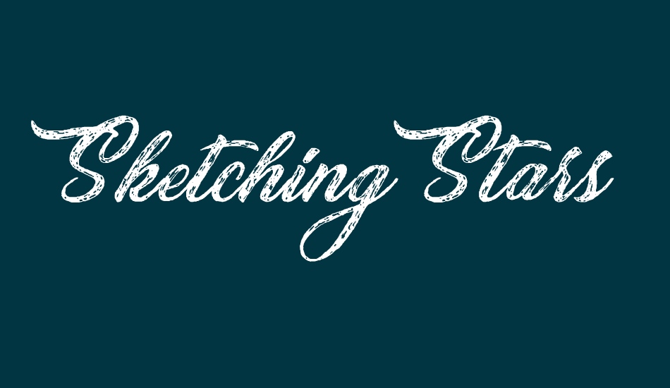 sketching-stars-personal-use font big