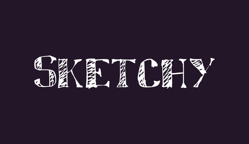 sketchy font big