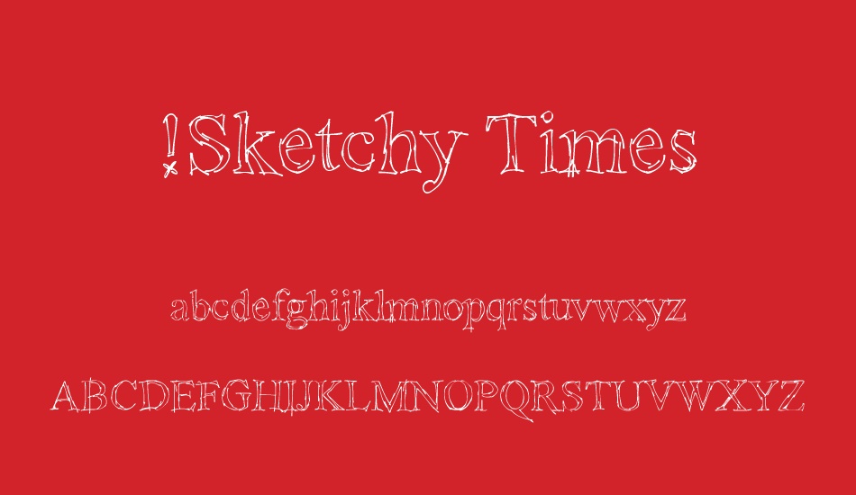 sketchy-times font