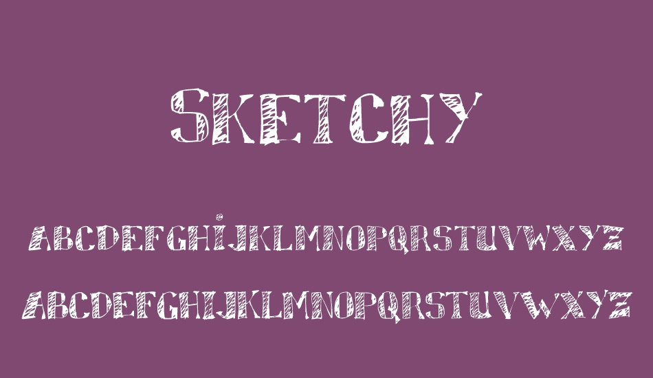 sketchy font