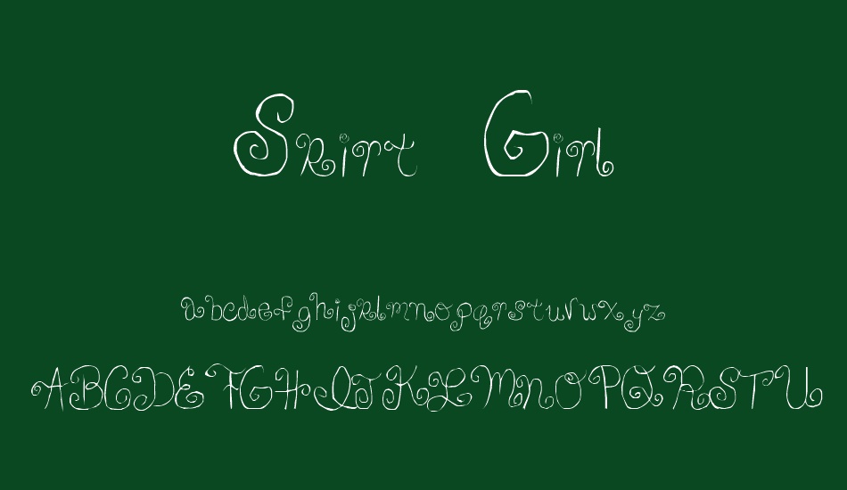 skirt-girl font