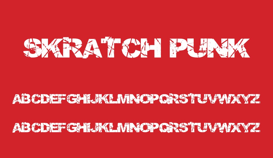 skratch-punk font
