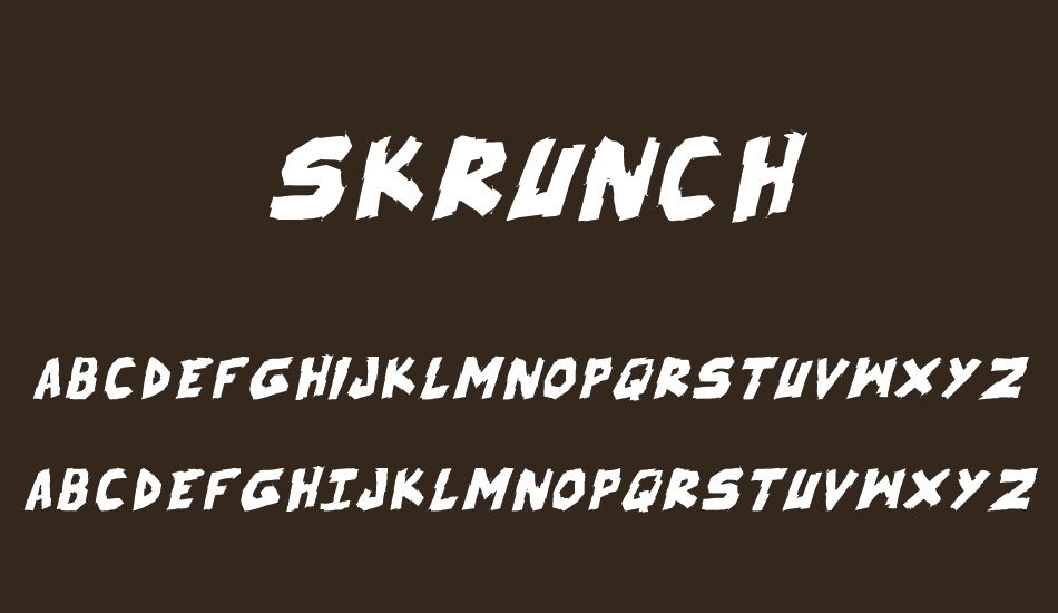 skrunch font