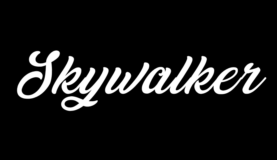 skywalker-personal-use font big