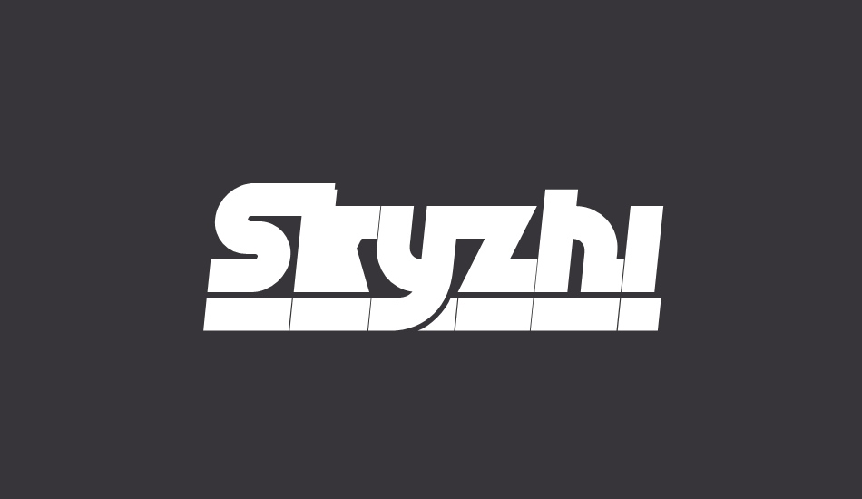 skyzhi-personal-use-only font big