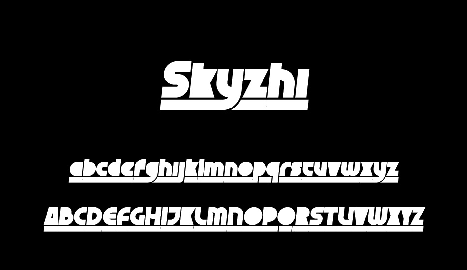 skyzhi-personal-use-only font