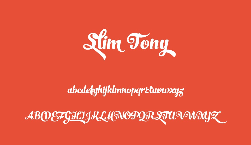 slim-tony font