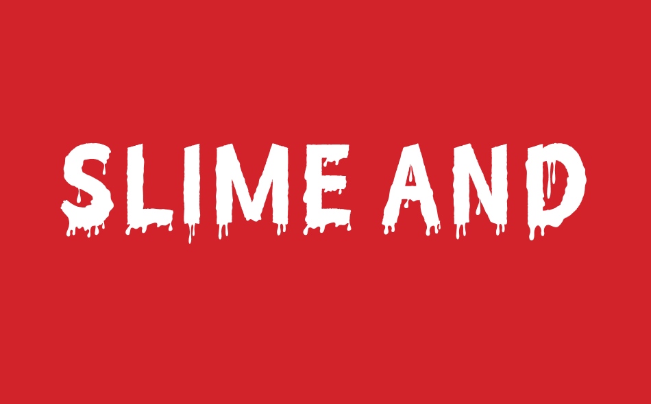 Slime And Blood font big