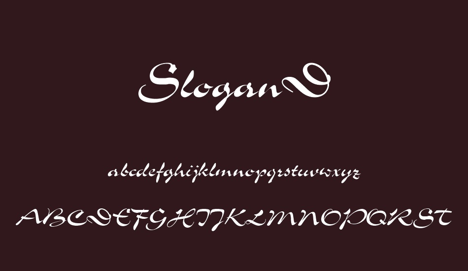 slogand font