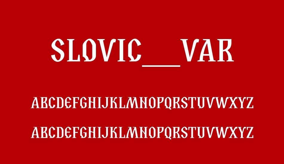 slovic-demo-var font