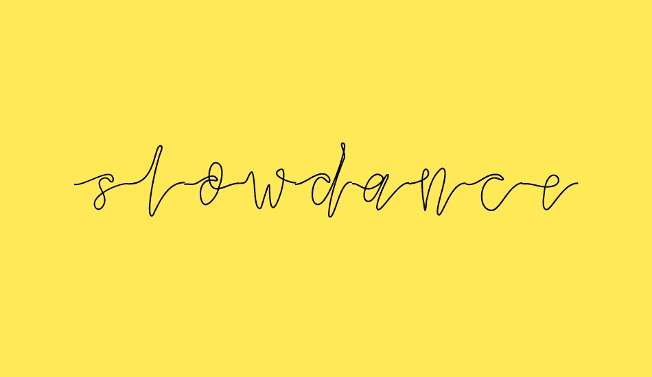 slowdance font big