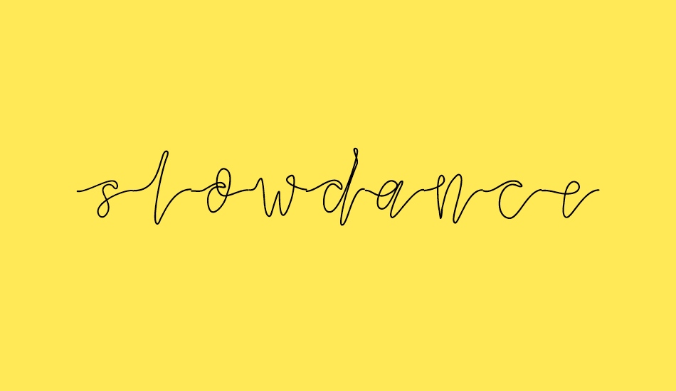 slowdance font big