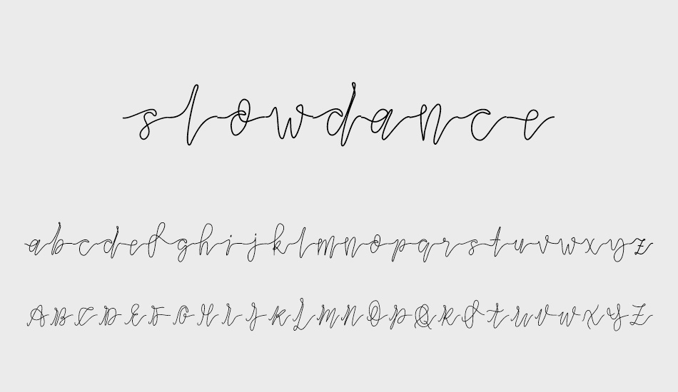 slowdance font