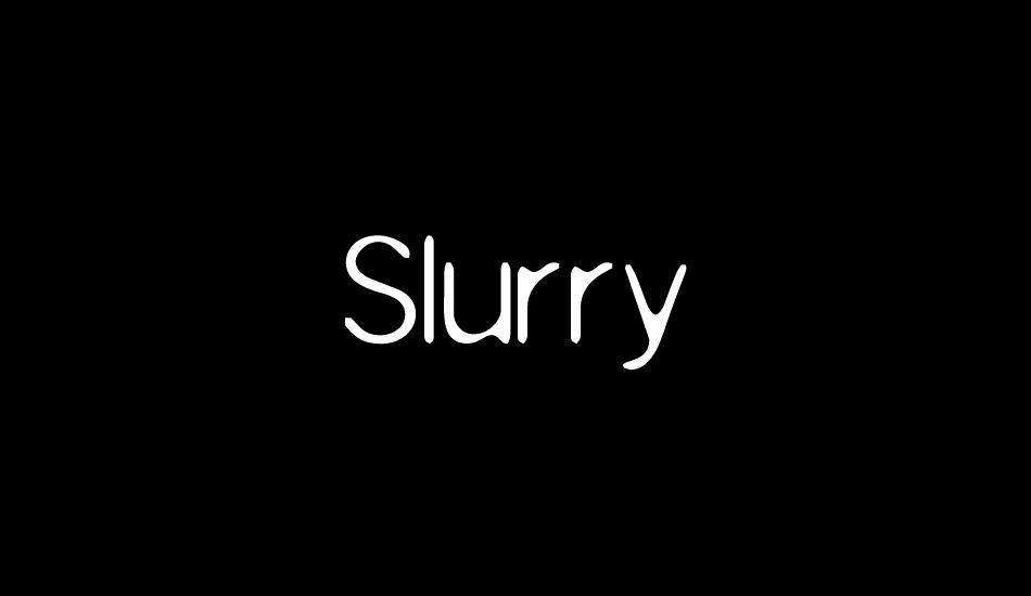 slurry font big