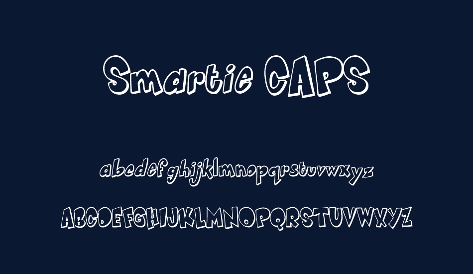 smartie-caps font