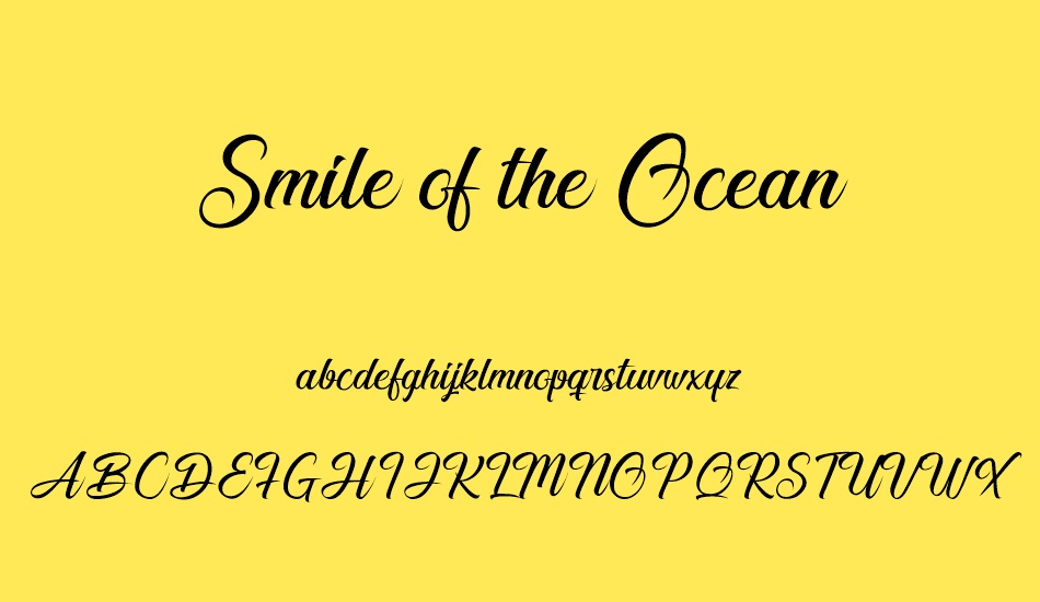 smile-of-the-ocean font