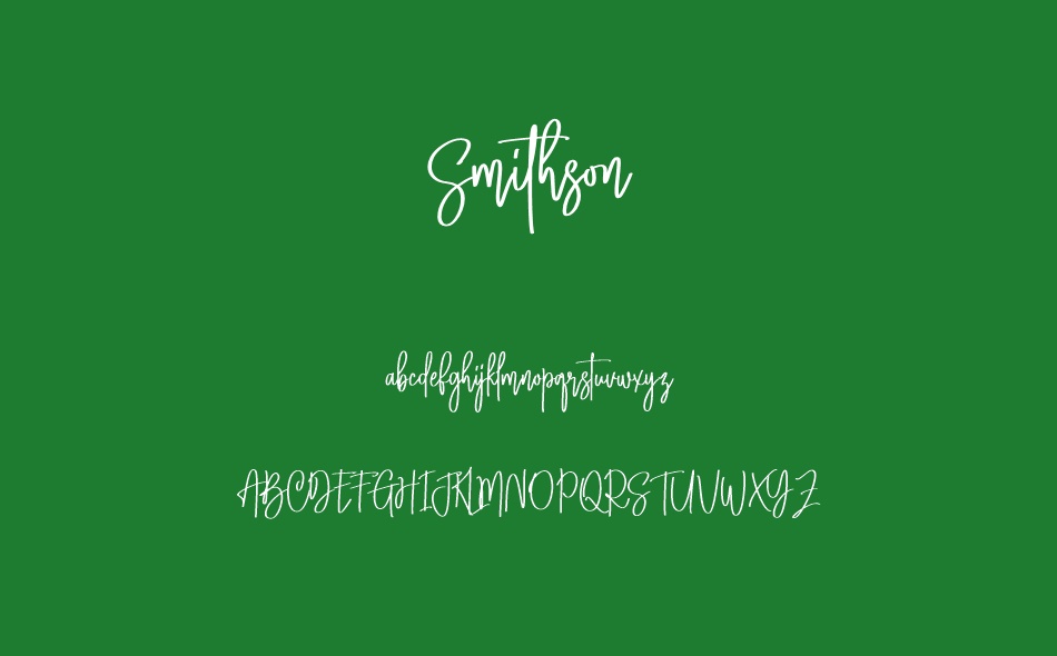 Smithson font