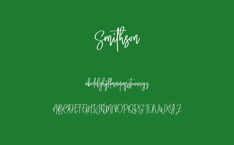 Smithson font